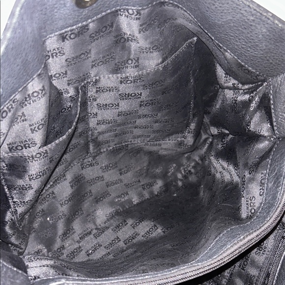 Michael Kors Black Satchel with Gold Accents - Picture 10 of 14